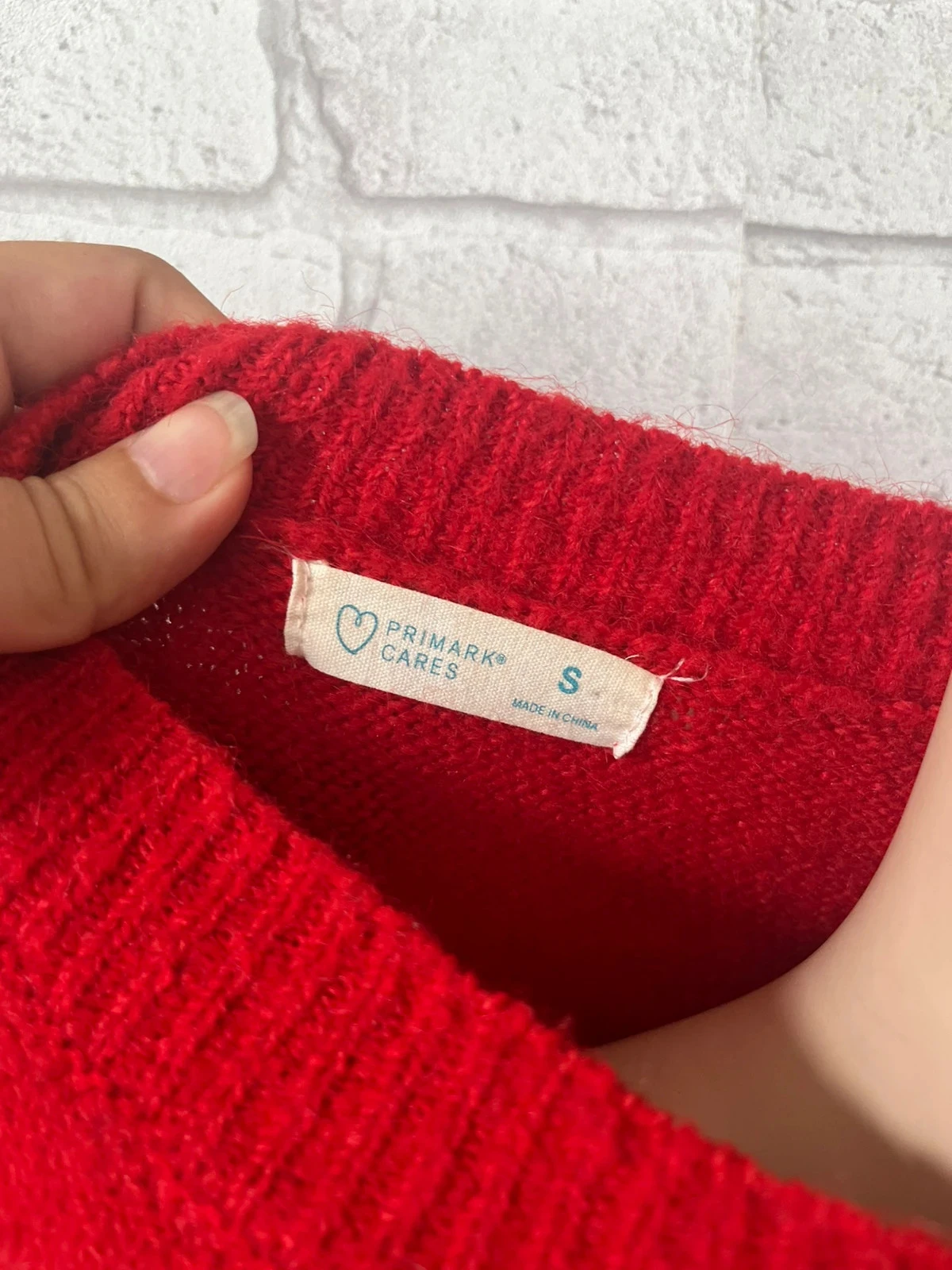 Blusa feminina vermelha com estampa 87 – Primark – Tamanho 36 – photo 2